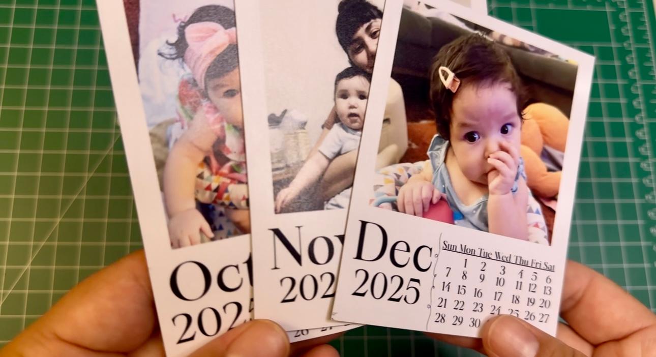 3.7"x4.5" Vinyl Magnet Calendar